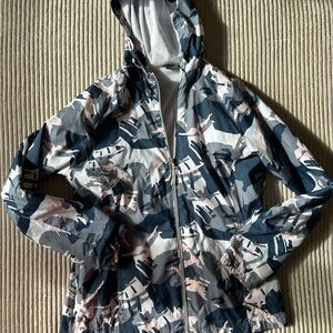 New Balance Camouflage Ski Jacket - Blue, Pink, White